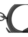 fetish submissive - vegan leather handcuffs with noprene lining D-218909