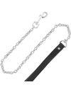 darkness - high quality leather necklace with leash D-221153