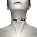 coquette - chic desire vegan leather choker with heart