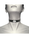 coquette - chic desire double ring vegan leather choker D-229293