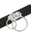 coquette - chic desire double ring vegan leather choker D-229293