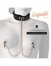 coquette - chic desire fantasy nipple clamp necklace with neoprene lining D-229278