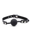 ohmama fetish - silicone ball gag with leather belt D-230342