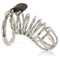 metal hard - cage ring chastity device