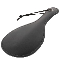 darkness - rounded black fetish paddle