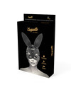 Máscara Coquette Chic Desire Couro Sintético Bunny Preto,D-226923