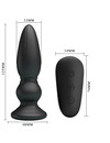 mr play - powerful vibrator remote control anal plug black D-238730