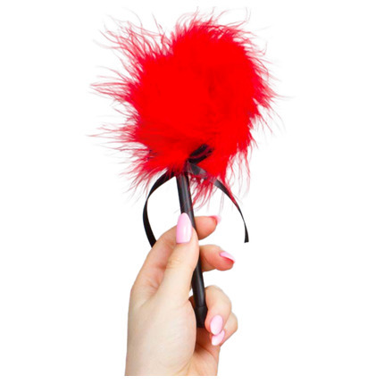 secretplay - red marabou duster D-216321