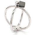 metal hard - criss cross handcuff stainless steel restraints