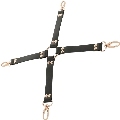 Hog Tie Coquette Chic Desire Fantasy Preto