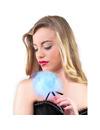 secretplay - light blue marabou duster D-216323