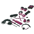 tease please - set 13 magenta bondage accessories