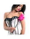 secretplay - black and fuchsia whip feather D-212409