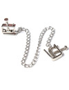 ohmama fetish - metal screw clamps with chain D-229909