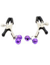 ohmama fetish - nipple clamps with lilac bell D-229915