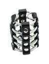 ohmama fetish - penis cage with metal rings and leather straps D-230057