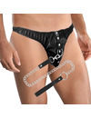 darkness - submission thong with metal chain D-226695