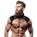 fetish submissive attitude - men's brigade adjustable eco-leather neck harness