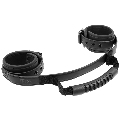 fetish submissive - noprene lining handcuffs with handle