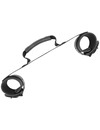 fetish submissive - noprene lining handcuffs with handle D-218920