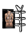 fetish submissive bondage - adjustable harness torso and arms D-237014