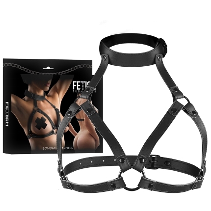 fetish submissive bondage - adjustable chest harness D-237017