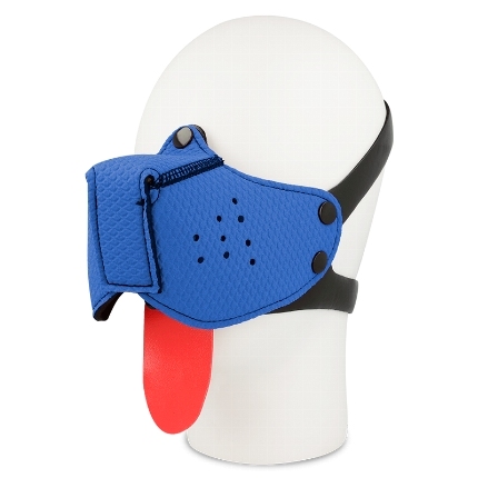 ohmama fetish dog muzzle - blue D-231283