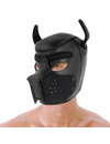 darkness - neoprene dog mask with removable muzzle m D-221150