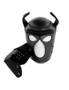 darkness - neoprene dog mask with removable muzzle m D-221150