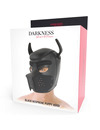 darkness - neoprene dog mask with removable muzzle m D-221150