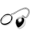 metal hard - cock ring 45mm + chain with metal ball D-205356