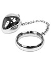 metal hard - cock ring 45mm + chain with metal ball D-205356