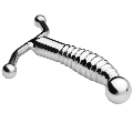 metal hard - steel prostatic massager