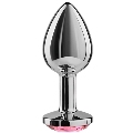 secretplay - plug anal aluminio fucsia 7 cm