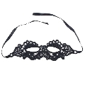 queen lingerie - black mask one size