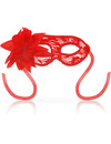 ohmama - masks masks with lace and red flower D-230041