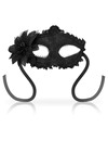 ohmama - antizaz masks venetian style side flower - black D-230042