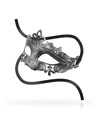 ohmama - masks venetian style mask silver D-230047