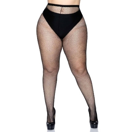 leg avenue - fishnet pantyhose plus size