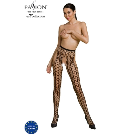 passion - eco collection bodystocking eco s007 black