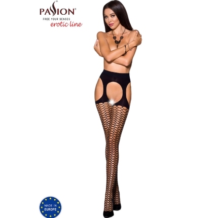 passion - tiopen 004 black tights 1/2 40 den