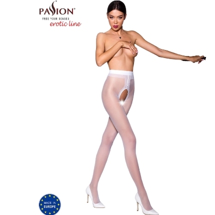 passion - tiopen 007 white tights 1/2 20 den