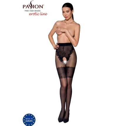 passion - tiopen 013 black tights 1/2 20/40 den