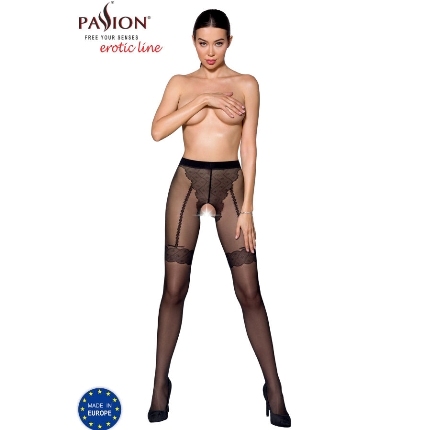 passion - tiopen 016 black tights 1/2 20 den