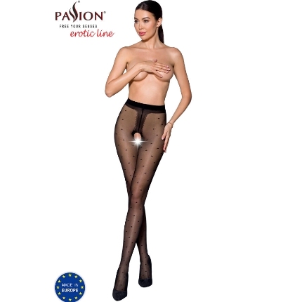 passion - tiopen 018 black tights 1/2 20 den