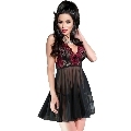 chilirose - cr 4214 babydoll pink black s/m