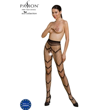 passion - eco collection bodystocking eco s006 black