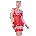 chilirose - cr 4415 set corset red s/m