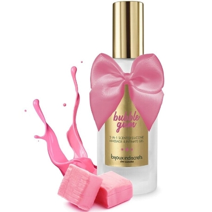 bijoux - bubble gum gel 2 in 1 silicone strawberry gum 100 ml