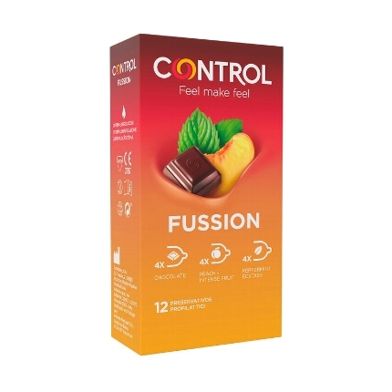 control - fussion preservativos 12 unidades